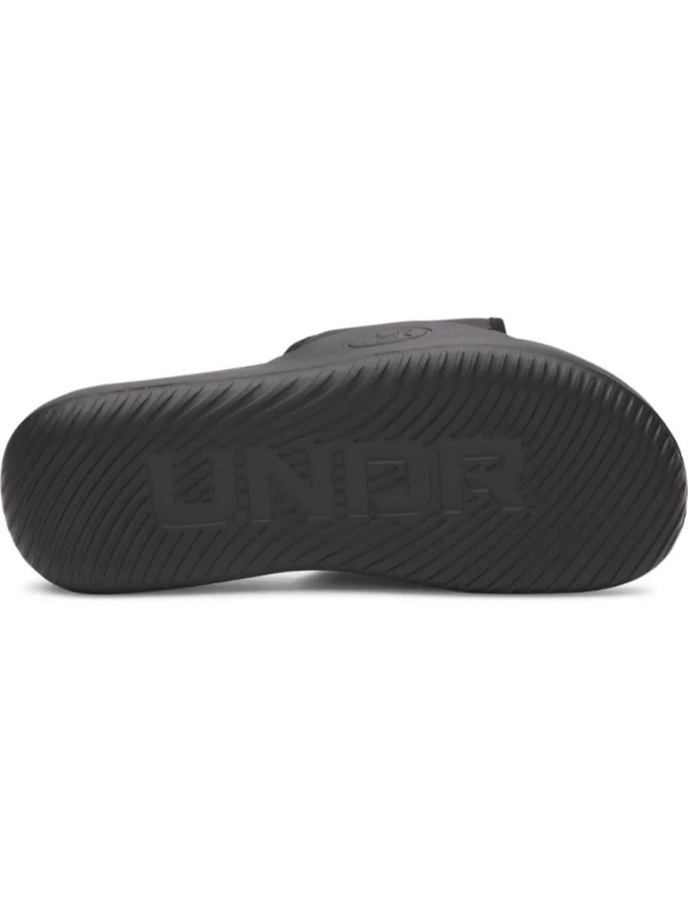 Mens All Black Ignite Pro Slide Comfort Soft Rubber Slip On Flat Sandal Shoes